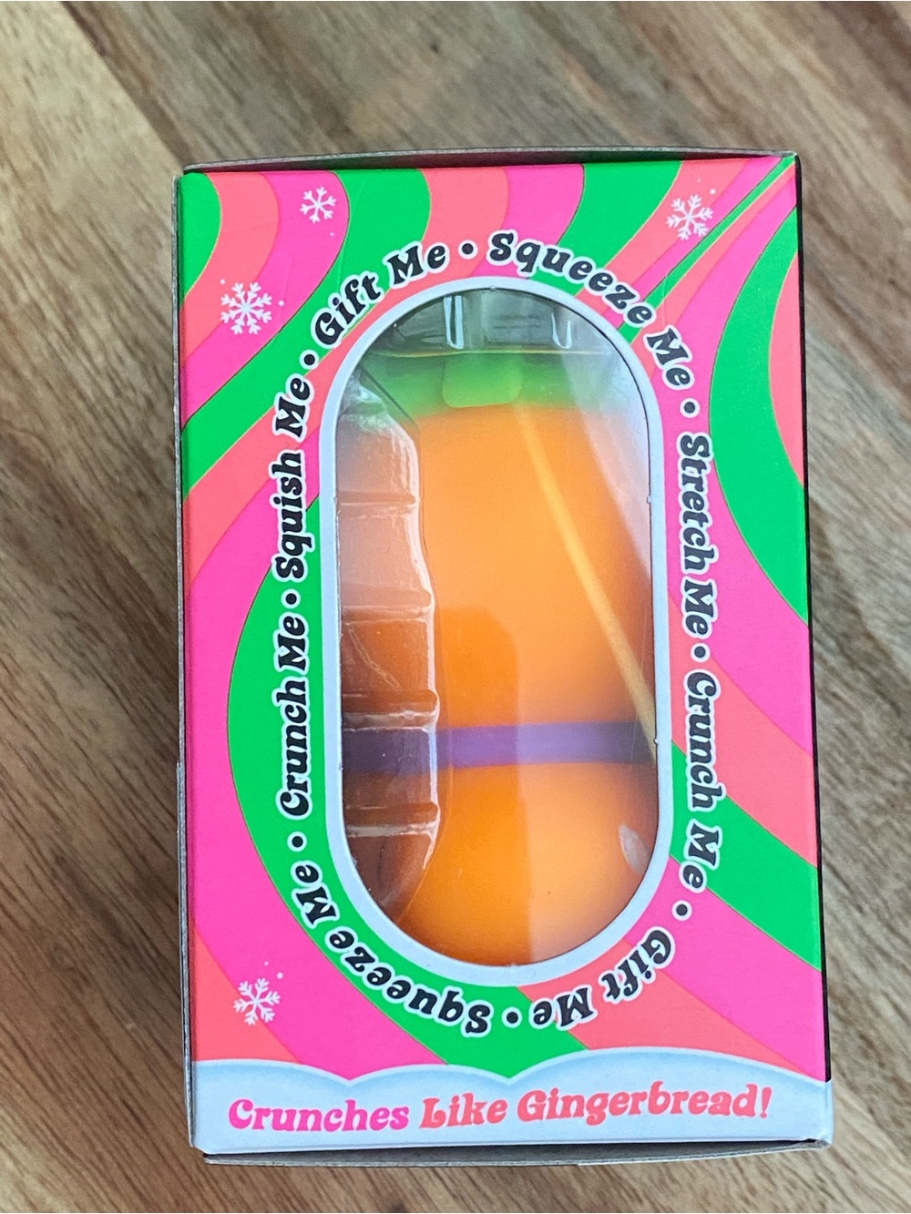 Nee Doh Ginger Glowman - Orange Glow-in-the-Dark Squishy - Picture 2 of 6